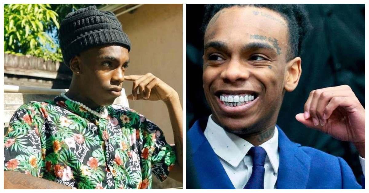 YNW Melly sitting in chair and in court