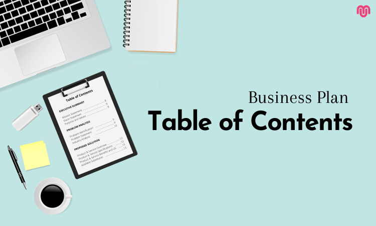 Simple Business Plan Table of Contents
