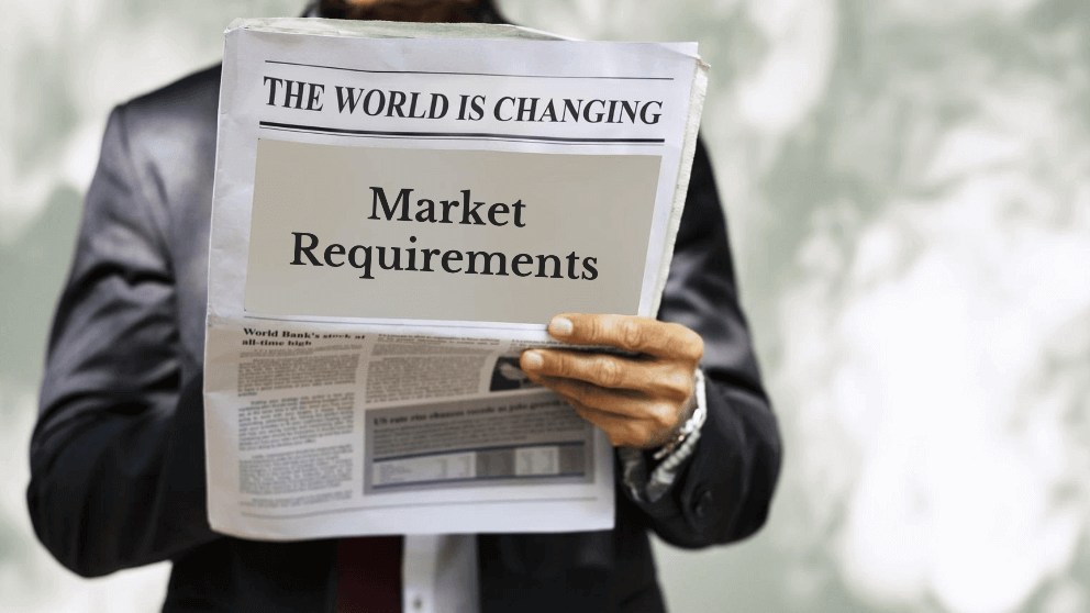 update market requirements in business plan